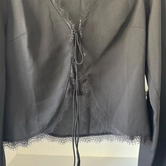 Princess Polly Black Hagner Long Sleeve Top - Picture 6 of 8